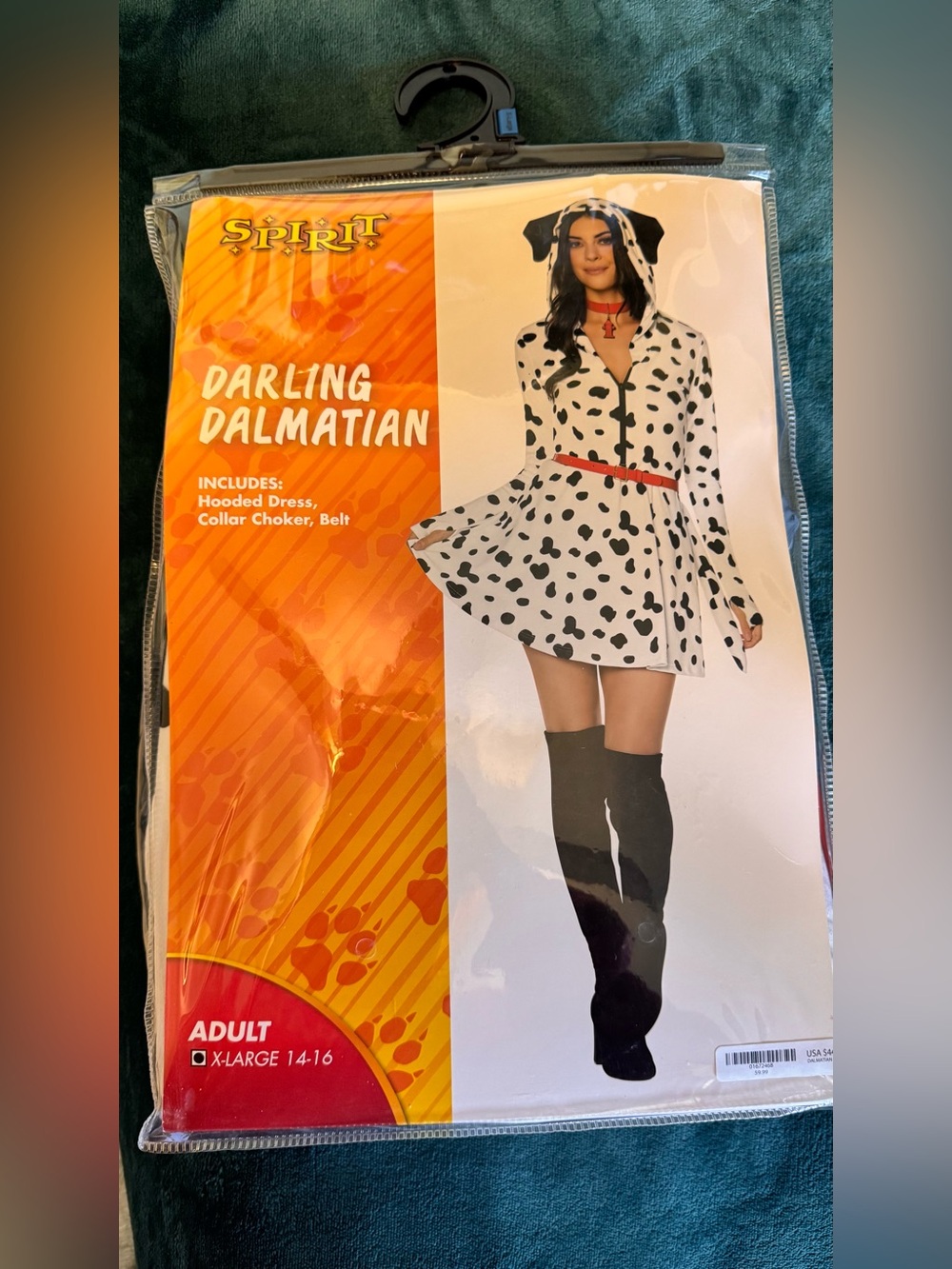 Spirit Darling Dalmatian Hooded Mini Dress - White, Black & Red